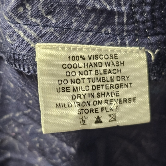 LulaSoul Blue & White Patterned Sequin Stripe Midi/Maxi Dress with Slip size Med - Picture 9 of 9